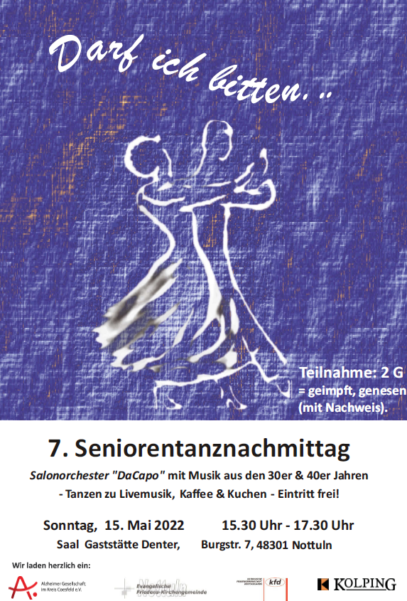 2022 05 15 Plakat Seniorentanz Nottuln
