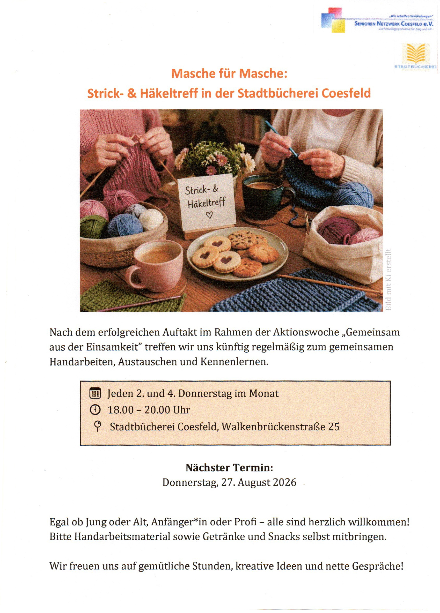 2026 08 27 ff Handzettel Strick und Haekeltreff